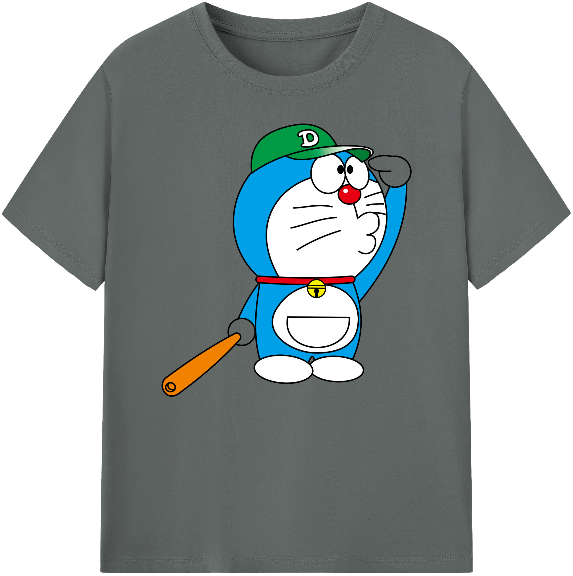 （画像用） ドラえもん Doraemon 綿100％ メンズ半袖Tシャツ｜肌触りやわらか＆通気性